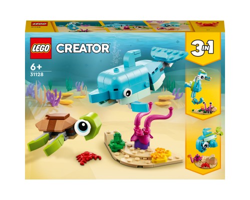 Конструктор LEGO Creator Дельфін та черепаха 137 деталей (31128)