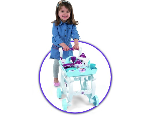 Ігровий набір Smoby Toys Візок Фроузен-2 Знімна таця і сервіз 17 аксесуарів (310517)