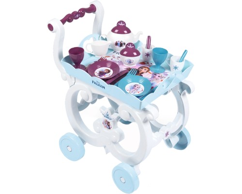Ігровий набір Smoby Toys Візок Фроузен-2 Знімна таця і сервіз 17 аксесуарів (310517)