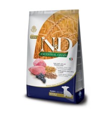 Сухий корм для собак Farmina Low Grain PUPPY MINI з ягням та чорницею 7 кг (8010276035103)