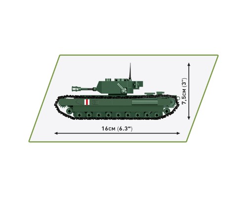 Конструктор Cobi Друга Світова Війна Танк Mk IV Черчилль (A22), 315 деталей (COBI-2717)