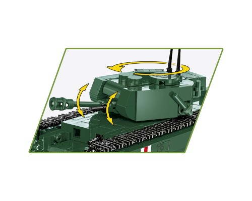Конструктор Cobi Друга Світова Війна Танк Mk IV Черчилль (A22), 315 деталей (COBI-2717)
