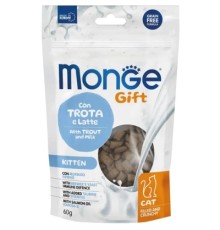 Ласощі для котів Monge Gift Cat Kitten форель і молоко 60 г (8009470085014)