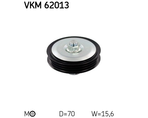 Ролик натягувача ременя SKF VKM 62013