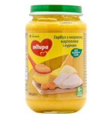 Дитяче пюре Milupa Гарбуз з морквою, картоплею і курчам 200 г (5900852044014)