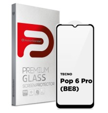 Скло захисне Armorstandart Full Glue TECNO Pop 6 Pro (BE8) Black (ARM64794)