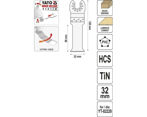 Полотно Yato для реноватора (YT-34710)