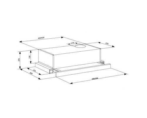 Витяжка кухонна Eleyus BREEZE 470 50 BG
