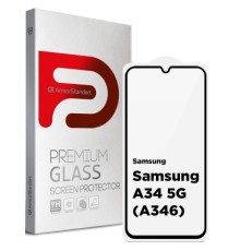 Скло захисне Armorstandart Full Glue Samsung A34 5G (A346) Black (ARM66203)