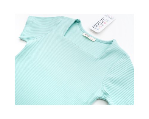 Футболка дитяча Breeze у рубчик (18706-164G-mint)