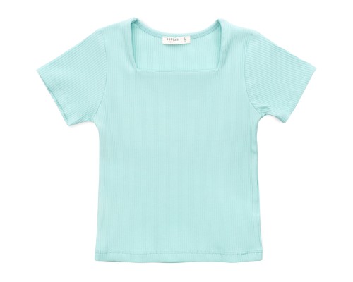 Футболка дитяча Breeze у рубчик (18706-164G-mint)