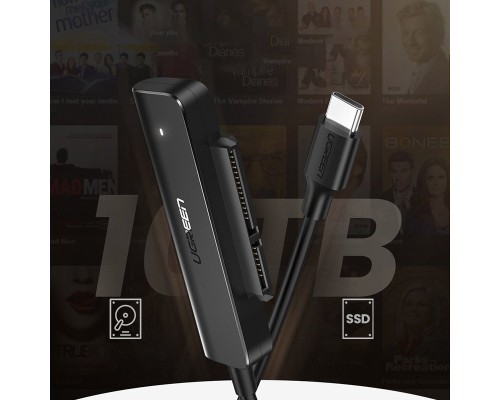 Перехідник USB 3.0 Type-C to SATA III (F) CM321 Ugreen (70610)