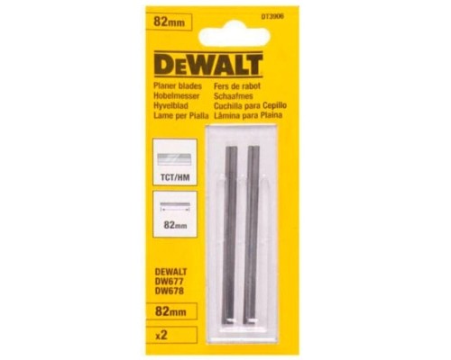 Ніж змінний DeWALT для рубанка ТСТ, 82 мм, 1 пара. (DT3906)