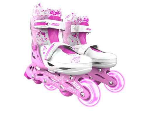 Роликові ковзани Neon Inline Pink розмір 34-37 (NT08P4)