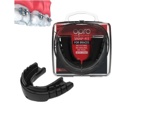 Капа Opro Snap-Fit Braces під брекети Black (SN_Braces_Black)