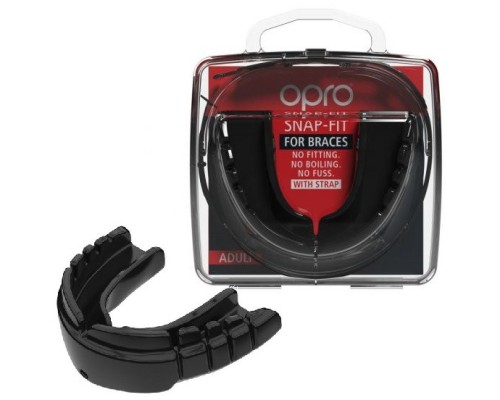 Капа Opro Snap-Fit Braces під брекети Black (SN_Braces_Black)