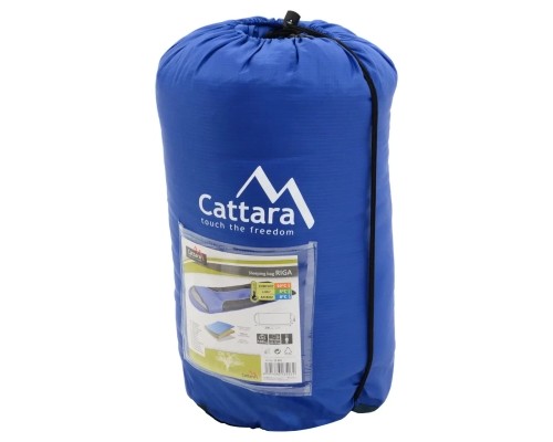Спальний мішок Cattara Riga Синій 0-10C Правий (13403)
