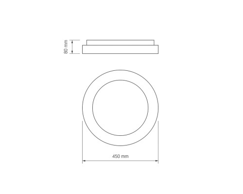 Світильник Videx EDGE-RC-72W-WH (VLE-ERC-72W)