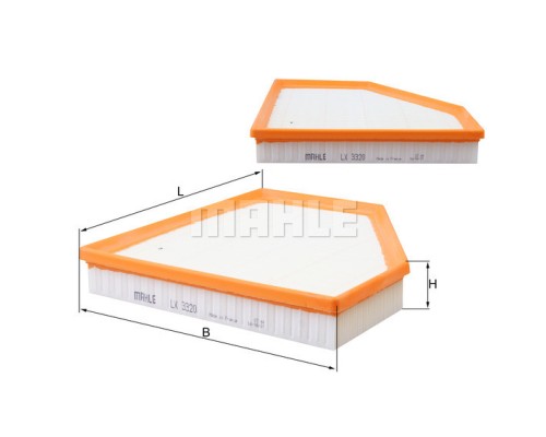 Повітряний фільтр для автомобіля Mahle LX3320