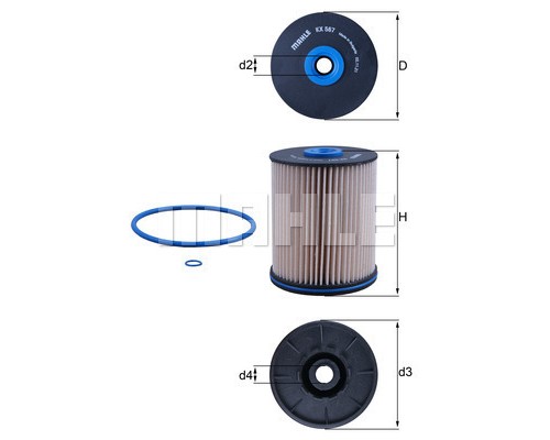 Фільтр паливний Champion KX567D