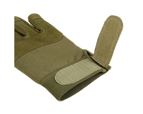 Захисні рукавиці Neo Tools тактичні 100% поліестер та синтетична шкіра, р.8, оливковий (97-608-8)