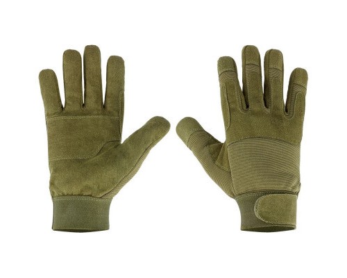 Захисні рукавиці Neo Tools тактичні 100% поліестер та синтетична шкіра, р.8, оливковий (97-608-8)