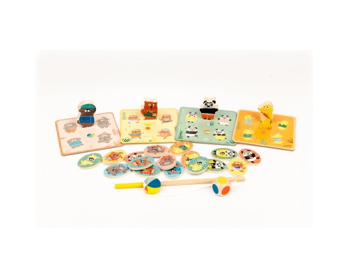 Настільна гра Djeco Набір ігор 4 в 1 Лудопарк (DJ01698)