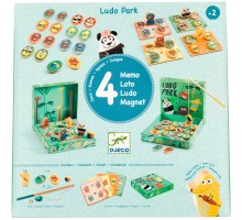 Настільна гра Djeco Набір ігор 4 в 1 Лудопарк (DJ01698)