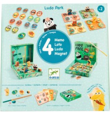 Настільна гра Djeco Набір ігор 4 в 1 Лудопарк (DJ01698)