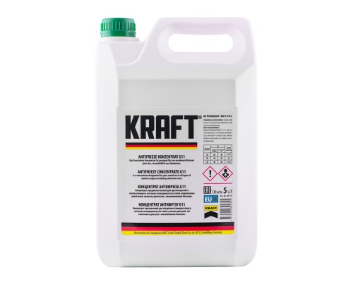 Антифриз KRAFT G11 (зелений) 5л (KF119) 