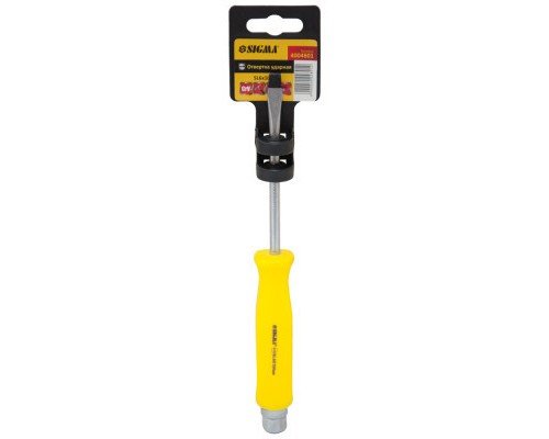 Викрутка Sigma ударна шліцьова SL6x100мм під ключ CrV (4004801)