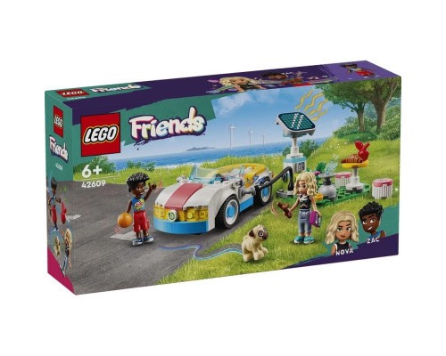 Конструктор LEGO Friends Електромобіль і зарядний пристрій 170 деталей (42609)