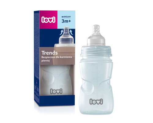 Пляшечка для годування Lovi Trends 250 мл - зелена (21/563_gre)