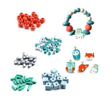 Набір для творчості Djeco з дерев'яними намистинами Маленькі тварини (DJ09807) Набір для творчості Djeco з дерев'яними намистинами Маленькі тварини (DJ09807)