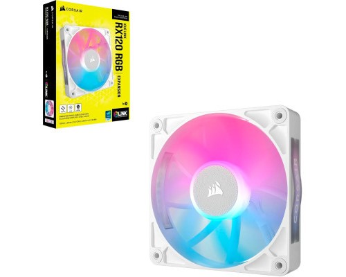 Кулер до корпусу Corsair iCUE Link RX120 RGB PWM White (CO-9051021-WW)