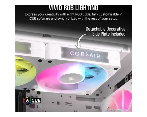 Кулер до корпусу Corsair iCUE Link RX120 RGB PWM White (CO-9051021-WW)