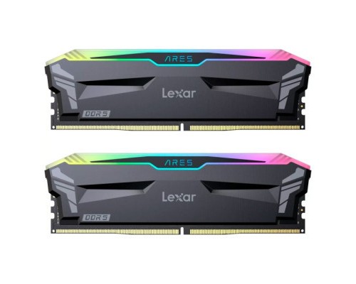 Модуль пам'яті для комп'ютера DDR4 16GB (2x8GB) 3600 MHz Ares RGB Black Lexar (LD4BU008G-R3600GDLA)