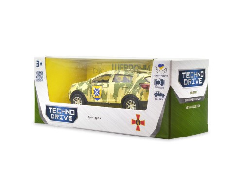 Машина TechnoDrive Автомодель серії Шеврони Героїв - Kia Sportage R - 56 ОМПБр (250362M)