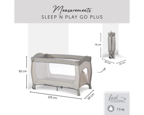 Дитячий манеж Hauck Sleep N Play Go Plus PB Rainbow (60084-9)