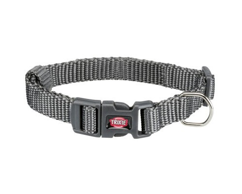 Нашийник для тварин Trixie Premium нейлон M–L: 35–55 см/20 мм графітовий (4053032020450)