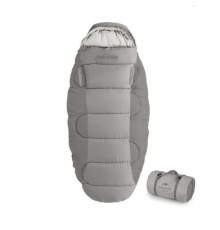 Спальний мішок Naturehike овальний PS300 NH20MSD03 правий, сірий (6927595775875)