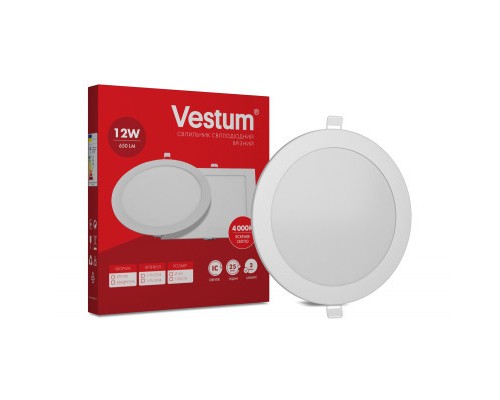 Світильник Vestum LED 12W 4000K 220V (1-VS-5104)