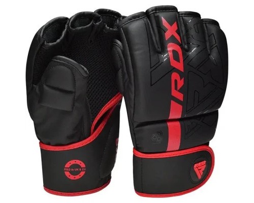 Рукавички для MMA RDX F6 Kara Matte Red Plus S/M (GSR-F6MR-S/M+)