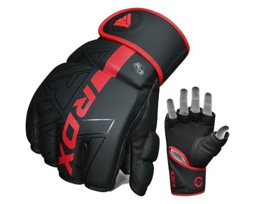 Рукавички для MMA RDX F6 Kara Matte Red Plus S/M (GSR-F6MR-S/M+)