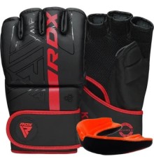 Рукавички для MMA RDX F6 Kara Matte Red Plus S/M (GSR-F6MR-S/M+)