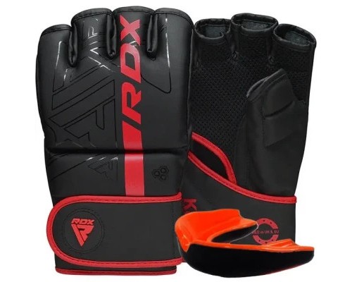 Рукавички для MMA RDX F6 Kara Matte Red Plus S/M (GSR-F6MR-S/M+)