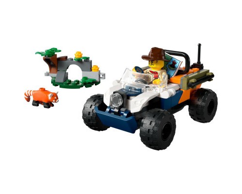 Конструктор LEGO City Квадроцикл для дослідження джунглів Місія Червоної панди (60424)