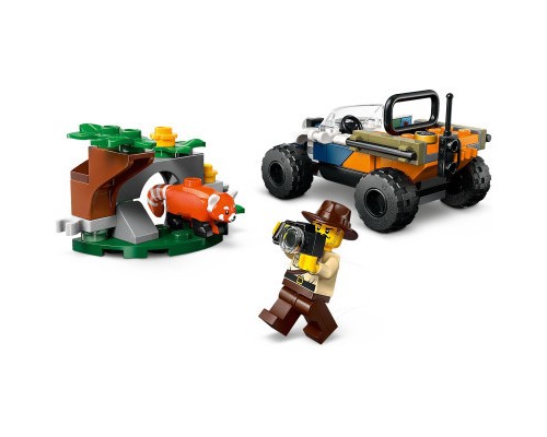Конструктор LEGO City Квадроцикл для дослідження джунглів Місія Червоної панди (60424)