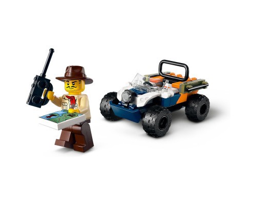 Конструктор LEGO City Квадроцикл для дослідження джунглів Місія Червоної панди (60424)