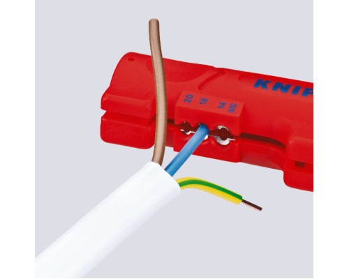 Знімач ізоляції KNIPEX для плоского та круглого кабелю (16 64 125 SB)